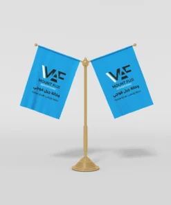 علم مكتبي صغير دبل طباعة