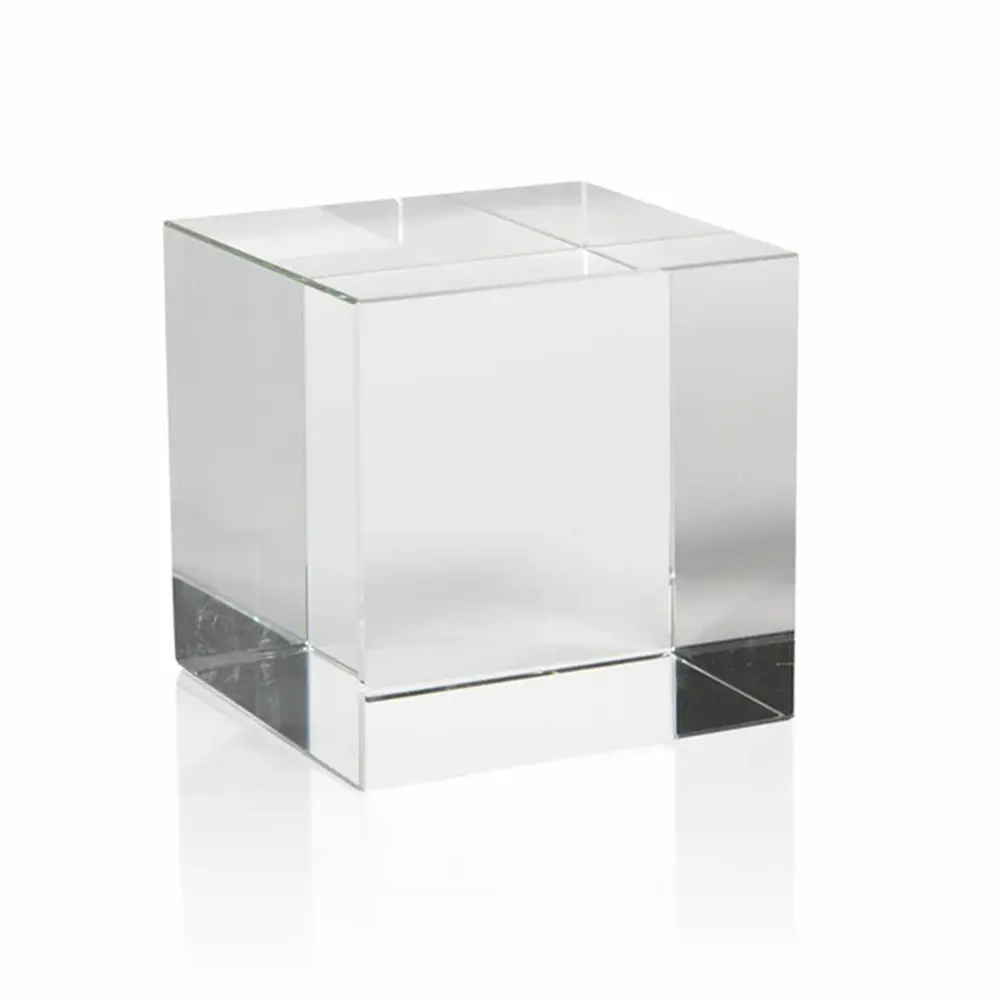 مكعب كريستال 10×10×10 سم مع الحفر