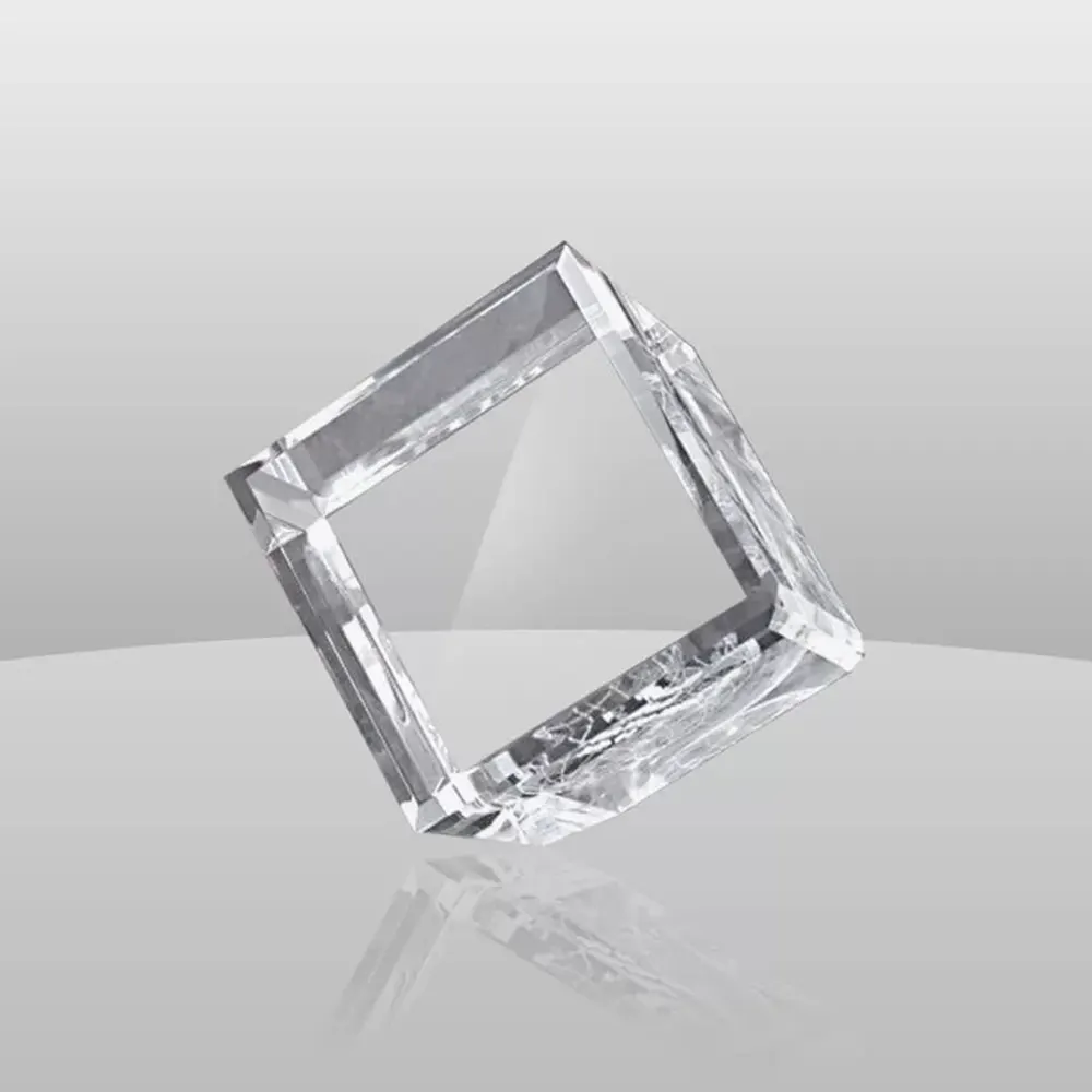 مكعب كريستال 10×10×10 سم مع الحفر - الصورة 2