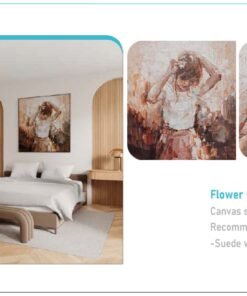 طباعة ورق جدران 3D Flower Girl