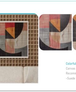 طباعة ورق جدران 3D Colorful Textile